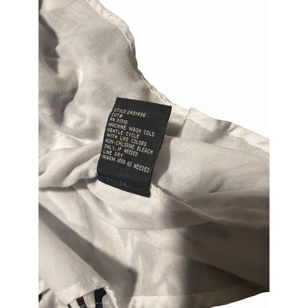 Black & White Tropical Leaf 100% Cotton Lined  Maxi Dress 12 Boho Resort Beach - Picture 6 of 9